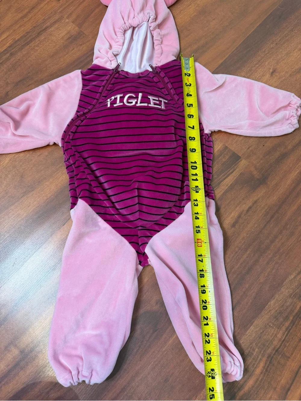 Piglet Pink Hooded Costume Kids